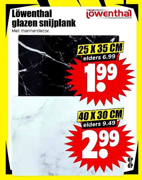 Löwenthal glazen snijplank