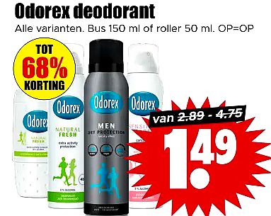 Odorex deodorant