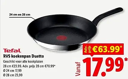 RVS koekenpan Duetto