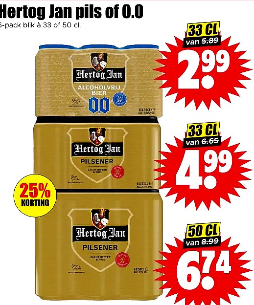 Hertog Jan pils of 0.0