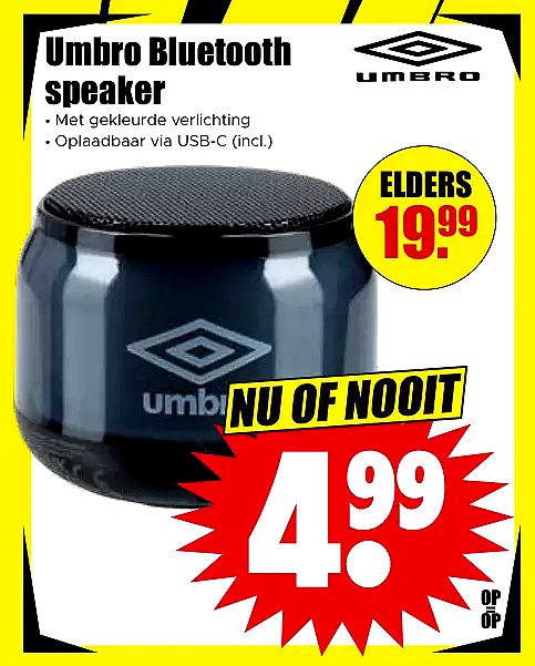 Umbro Bluetooth speaker
